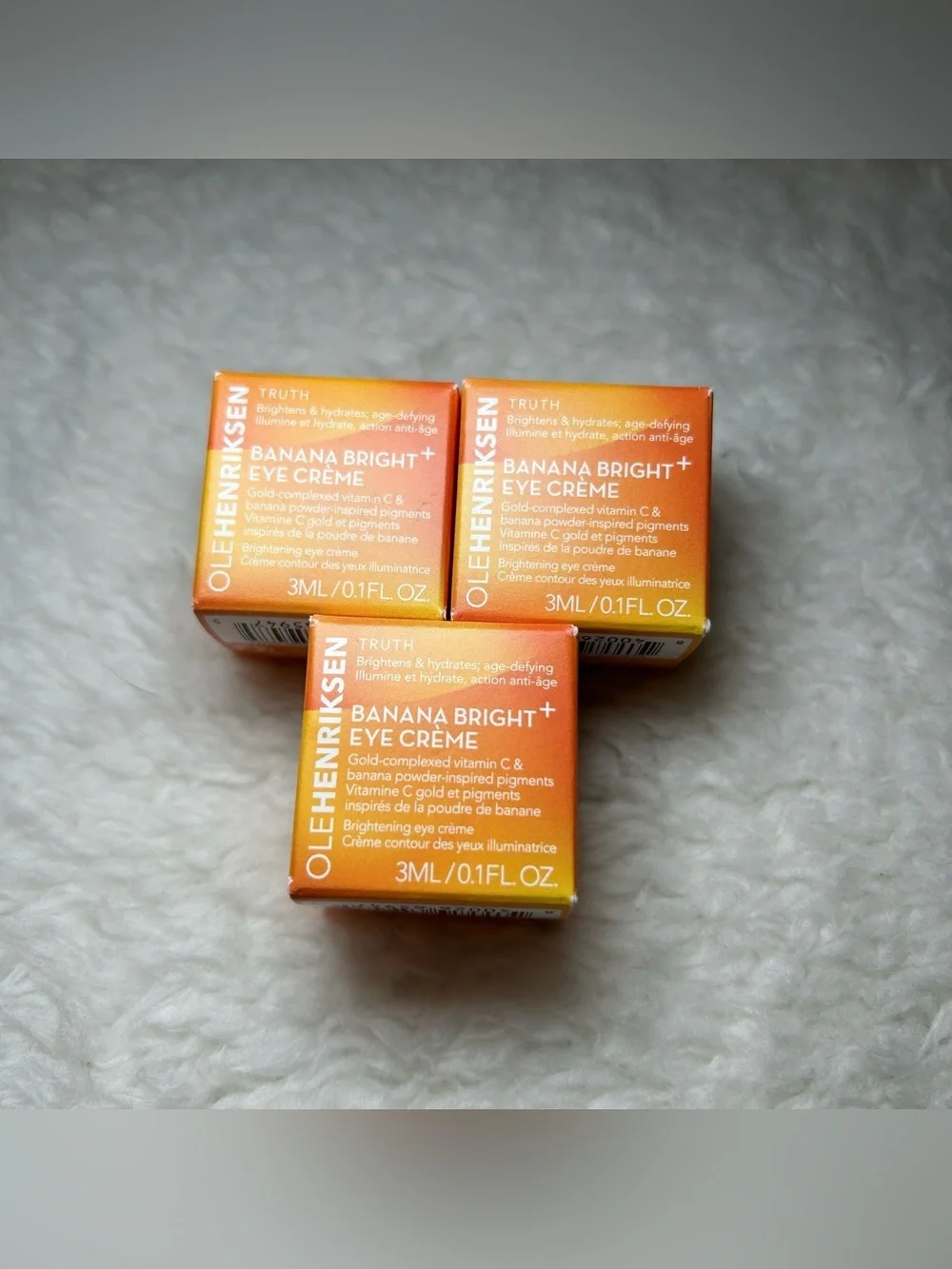 Ole Henriksen Banana Bright Eye Cream Sample 3 Pack NEW